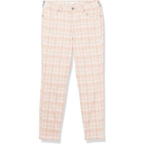Tommy Hilfiger Women's Pants Plaid Printed Skinny Ankle Length Size 16 New - Picture 1 of 3